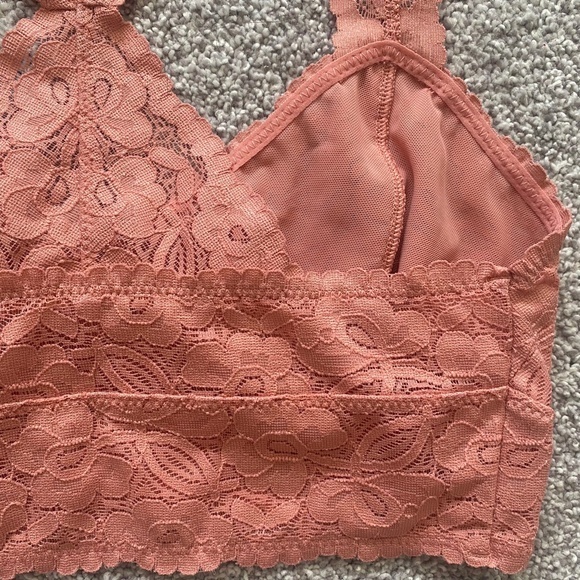 Free‎ People Pink Lace Racerback Bralette XS - Picture 8 of 12
